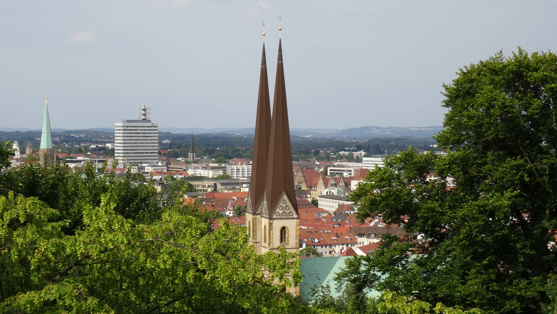 Bielefelder Altstadt mit der Neustädter Marienkirche